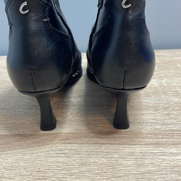 Circus Sam Edelman Studded Western Boots Black Pointed Toe Kitten Heel NWOT 8.5 - Picture 8 of 12